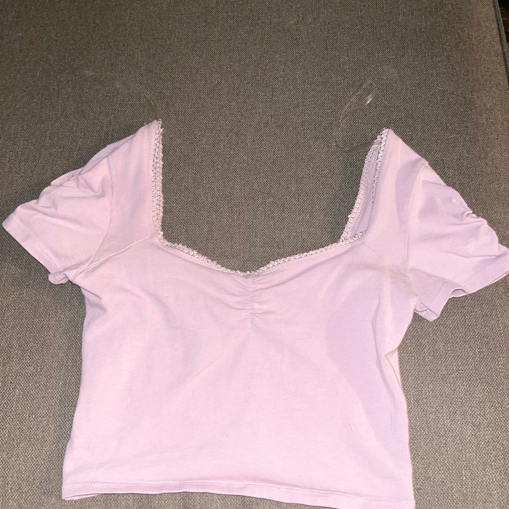 PacSun Light Pink Crop Top